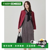 几何印花褶皱连衣裙 1h可退 可拆卸 CHANCE 女装 日本直邮COUP