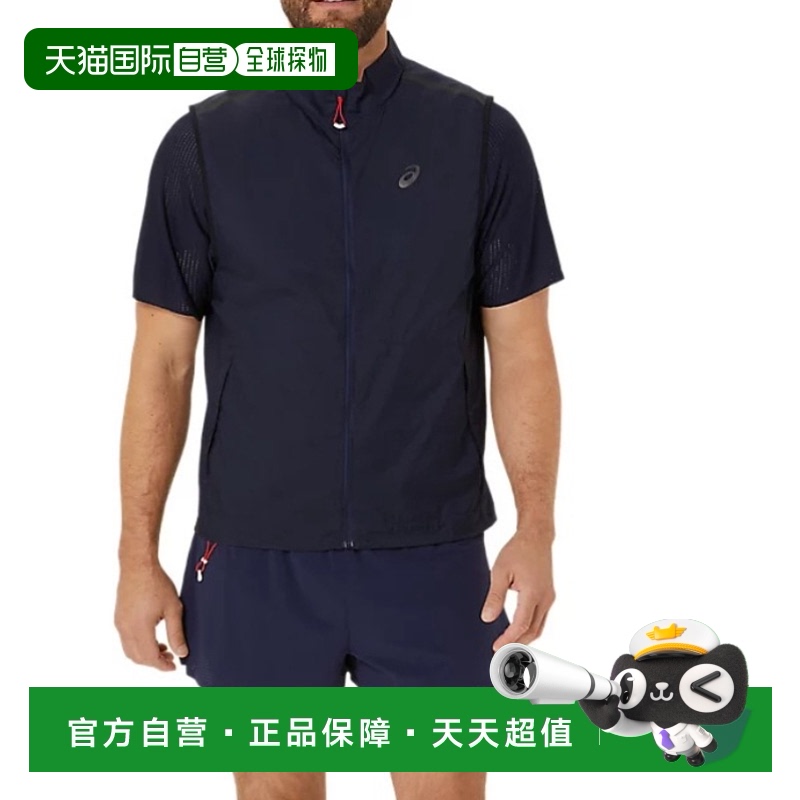 日本直邮Asics METARUN PACKABLE GILET 吸湿排汗舒适简约短袖T恤