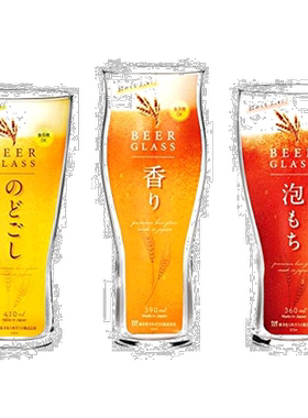 【日本直邮】TOYO SASAKI GLASS东洋佐佐木啤酒玻璃杯3个组洗碗机