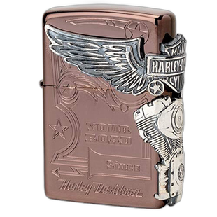 【日本直邮】ZIPPO之宝打火机日本限定款玫瑰金×银3面立体浮雕HD