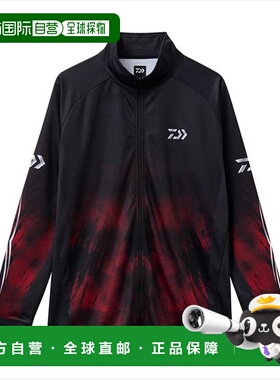 日本直邮Daiwa Wear DE-7725 Expert Light Zip 衬衫红色L码
