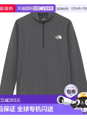 日本直邮THE NORTH FACE 长袖T恤 FlashDry科技拉链款T恤北面速干