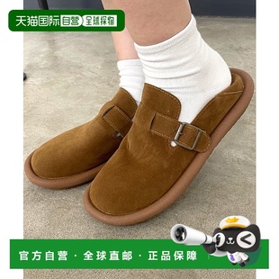 2WAY可踩跟 1h可退 仿麂皮绑带芭蕾平底鞋 女装 C502 日本直邮CRB