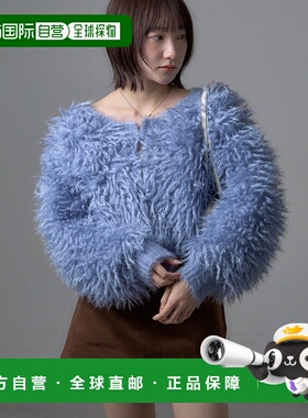 1h可退 日本直邮mline 女装 蓬松短款开衫 钩扣设计 柔软舒适 MLZ