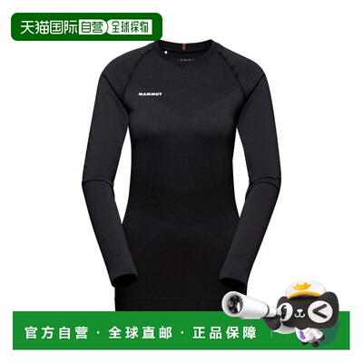 日本直邮Mammut/猛犸象字母印花圆领长袖 T恤 女款 1016-01080