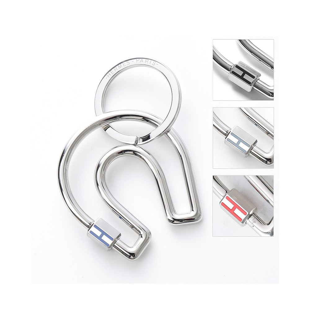 日本直邮HERMES Fer a Cheval 女士钥匙扣马蹄形图案金属 SV 颜色
