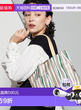 日本直邮Y'SACCS 伊扎克绘画条纹迷你托特包 [YS1509AW14631] 女