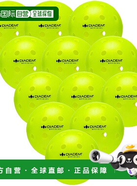 日本直邮12个装 USAPA 认证 Diadem Power 匹克球男女适用户外球D