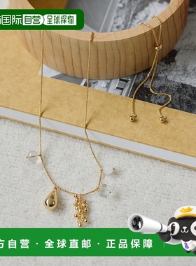 1h可退 日本直邮ear PAPILLONNER 女士 多材质叠搭设计 长款项链