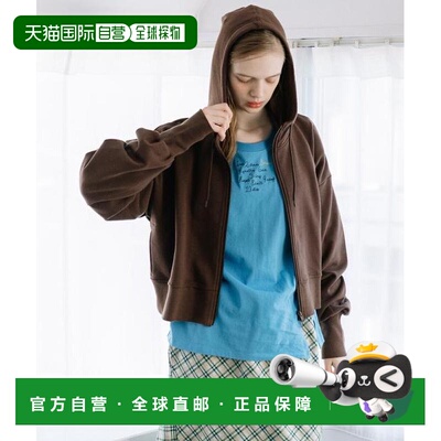 1h可退 日本直邮POU DOU DOU 蓬袖毛圈连帽卫衣