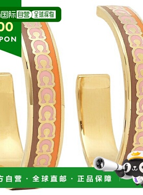 日本直邮COACH 耳环配件圈金橙色多女士 COACH Cb447 UJH