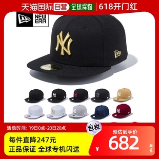 New Era男女59FIFTY 5950 休 日本直邮纽约洋基队 帽子棒球帽 MLB