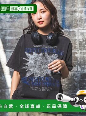 1小时内可退 日本直邮PAGEBOY 男女同款街头风图案T恤 323204