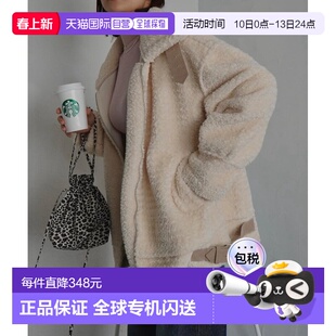 1h可退 日本直邮merrylatte 女装 仿皮毛领外套 带扣腰带设计 Pri
