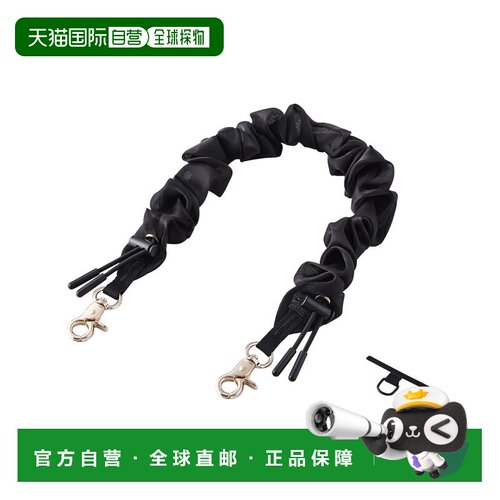 【日本直邮】ELECOM光泽丝绸感手腕手机挂绳 P-STHSCEBK