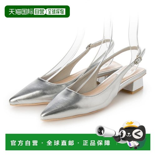 【日本直邮】EVOL　女士　浅口女鞋银色正品品牌休闲时尚百搭舒适