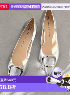 日本直邮FABIO RUSCONI 低跟扣带女鞋 FA933BW021439 黑色高跟鞋