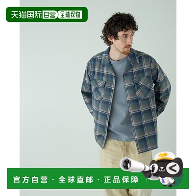 1h可退 日本直邮PENDLETON 开领衬衫牛仔格纹休闲外套夹克男装