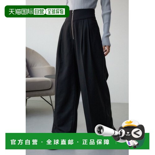 AZUL BY MOUSSY 女士高腰束腰阔腿裤 250ISC31105C西装裤