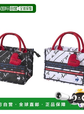 日本直邮Le Coq Sportif（高尔夫）黑色 Trico 设计方形手拿包配