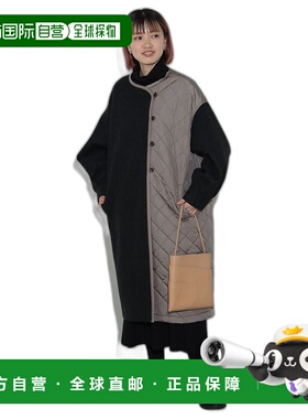 1h可退 日本直邮BEAMS HEART 女士无领加绒宽松长款夹克外套 4319