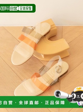 日本直邮RANDA 透明腰带平底凉鞋 RA041BW13368 凉鞋