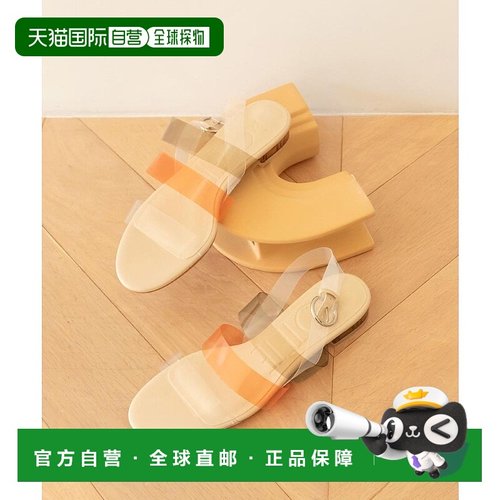 日本直邮RANDA 透明腰带平底凉鞋 RA041BW13368 凉鞋