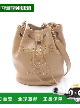 日本直邮中古Chanel香奈儿女包A级95新drawstring拉绳牛皮斜挎包