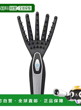 【日本直邮】Atex头皮按摩器黑色简约舒适操作方便AX-HPL102