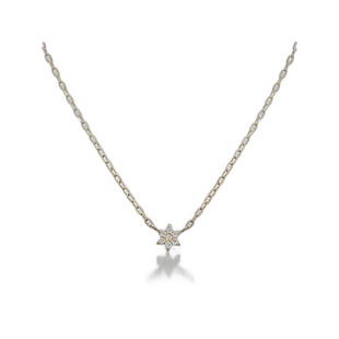 日本直邮日潮 Star Jewelry K10钻石细链项链时尚吊坠精致简约