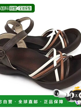 日本直邮Regetta Canoe 女士凉鞋 CJFD5311a 编织凉鞋 3E 后带低