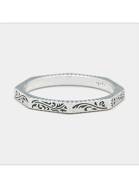 日本直邮日潮 agete 阿卡朵 银戒指（L）钻石黑钻刻字