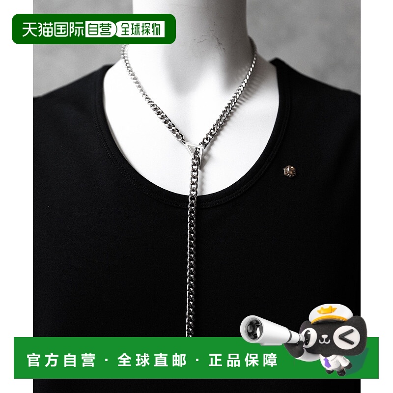 1h可退 日本直邮THEE 男士 surgical不锈钢 三角扣 喜平链 调节式