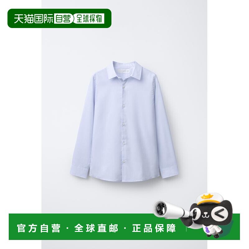 日本直邮Zara纯色连衣裙衬衫长袖