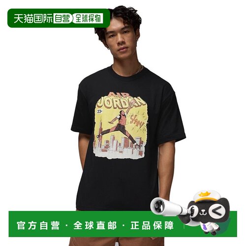 日本直邮Jordan 乔丹男士篮球服 NC 漫画短袖圆领 T 恤 IF0784-01