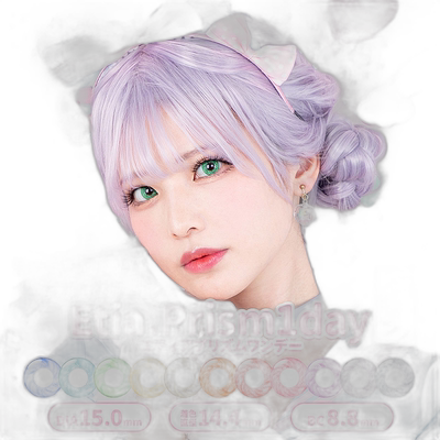 日本直邮Etia.Prism 日抛美瞳 Cosplay美瞳 彩色隐形眼镜 6片装