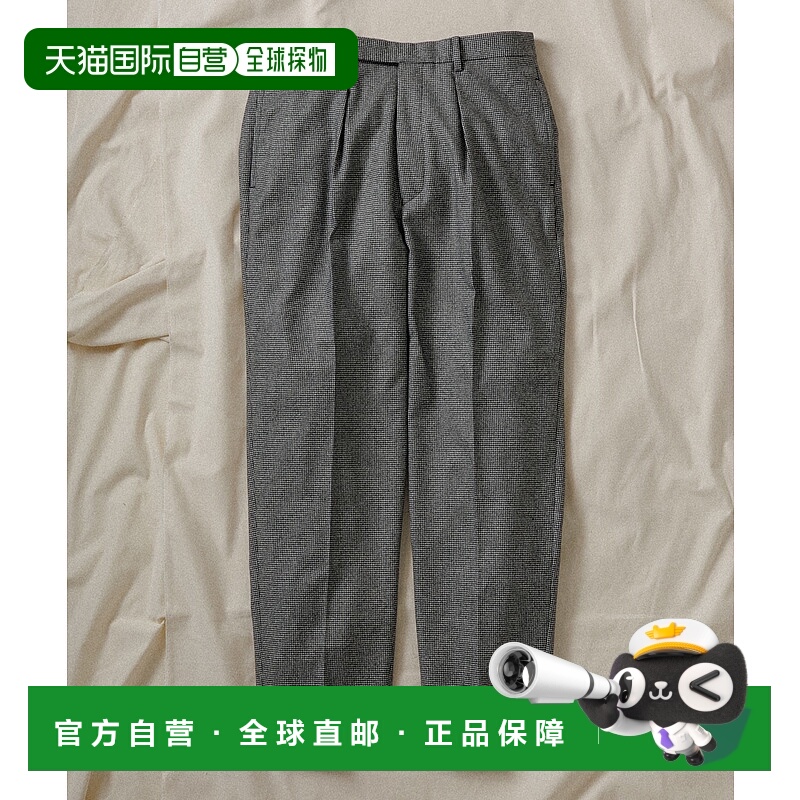 1h可退 日本直邮WILD LIFE TAILOR 男士千鸟纹修身休闲裤 弹性毛