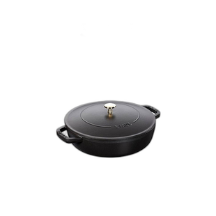 【日本直邮】StaubSotapan“ Bublack 24cm”两手铸造空心锅浅
