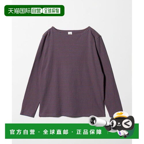 日本直邮BEAUTY&YOUTH UNITED ARROWS  6(ROKU)  条纹船领棉质上