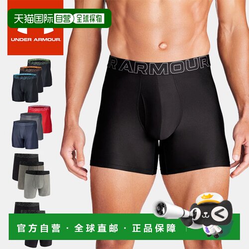 日本直邮Under Armour 男士 UA Performance Tech 6 英寸内裤3 条