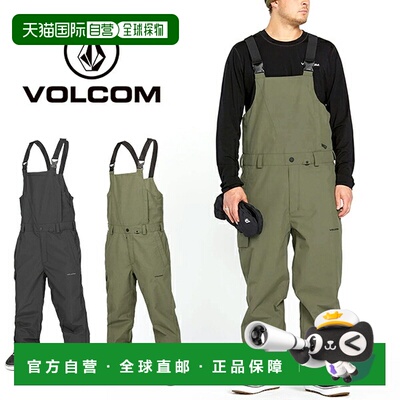 日本直邮VOLCOM ROAN BIB OVERALL 男士滑雪背带裤