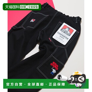 1h可退 日本直邮BEN DAVIS 男女同款宽松刺绣直筒休闲裤 20124300