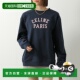 日本直邮CELINE 女士纯棉长袖 圆领卫衣带品牌标志RY0S1510Z.07RV