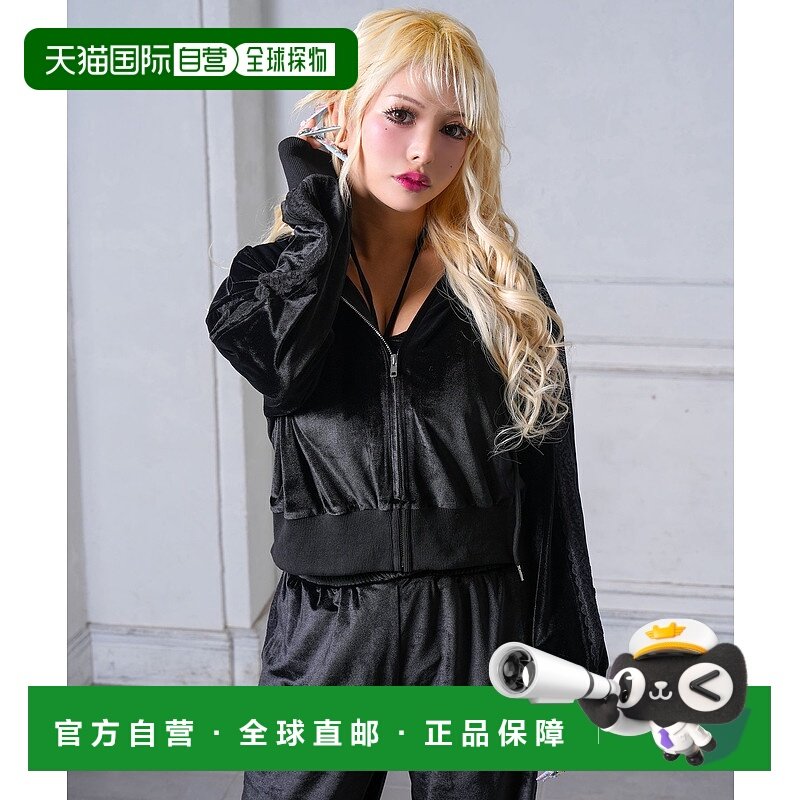 1h可退 日本直邮夢展望Diable baiser女士袖口蕾丝装饰高级绒面连