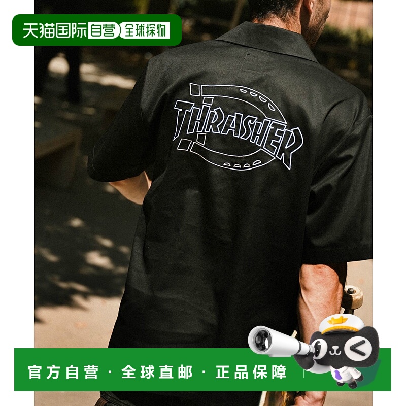 1h可退 日本直邮Dickies x THRASHER 男装 工装风半袖衬衫 胸部联