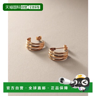 日潮跑腿COCOSHNIK K10 圆形三环耳环 405-76715耳饰耳夹