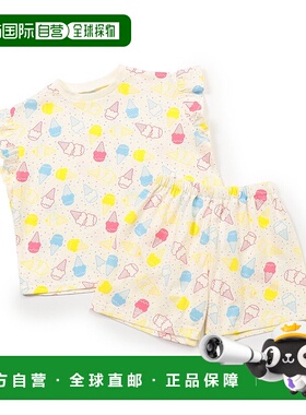 1h可退 日本直邮BREEZE 儿童冰淇淋图案套头睡衣 J358035裤子