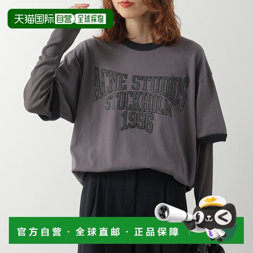 日本直邮Acne Studios RW-WN-TSHI000028 AL0559 女士长袖T恤 叠