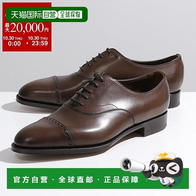 日本直邮Edward Green Berkeley E82 男士牛津鞋带穿孔鞋头深橡木