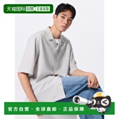 开领衬衫 半袖 LIGHT 日潮跑腿GU极优 Unisex GRAY 352975